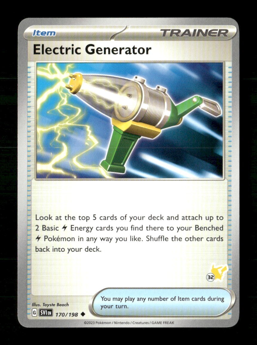 Electric Generator 32 #170/198 Pokemon Battle Academy 2024