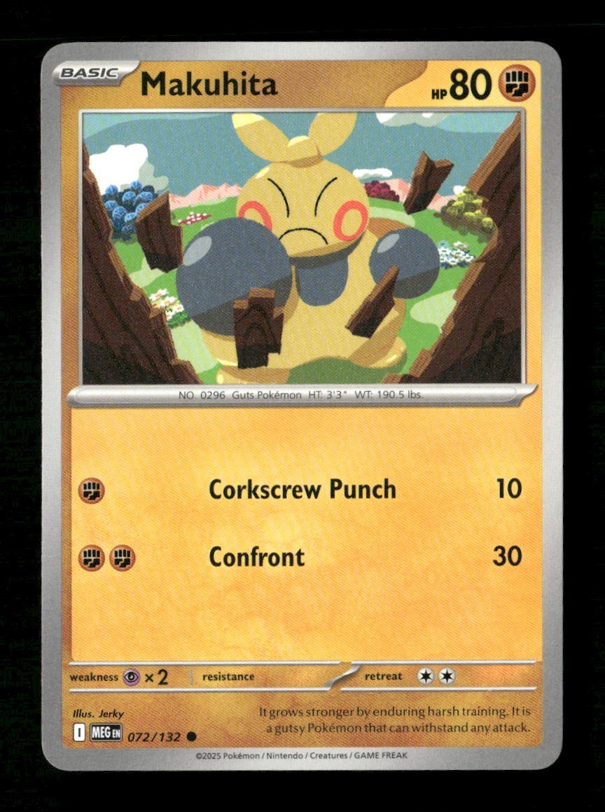 Makuhita #072/132 Normal Pokemon Mega Evolution