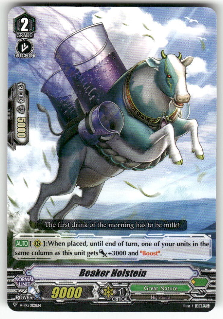 Cardfight Vanguard Beaker Holstein #V-PR/0121EN PR