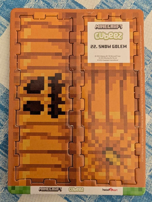 Minecraft Cubeez Snow Golem #22 Near Mint