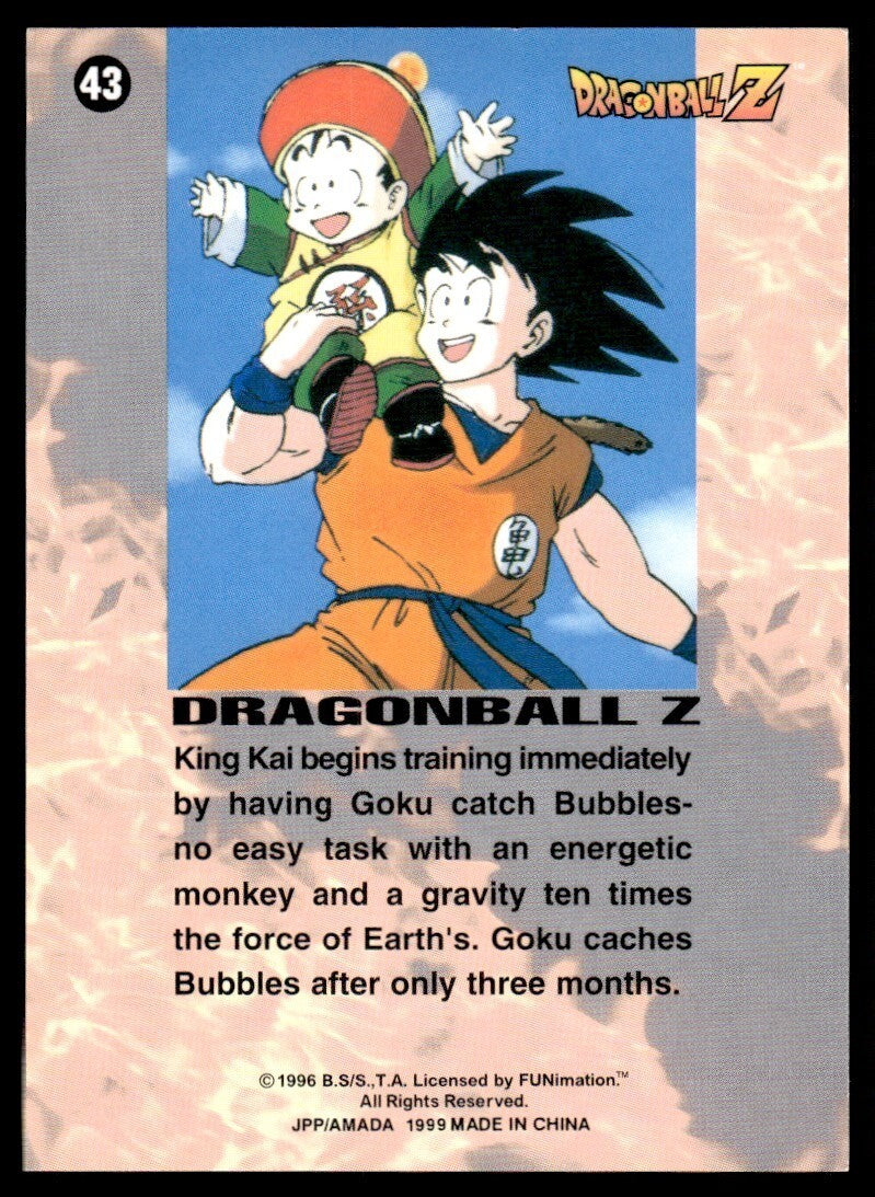 Dragon Ball Z Funimation JPP/Amada #43 Bubbles Goku Excellent