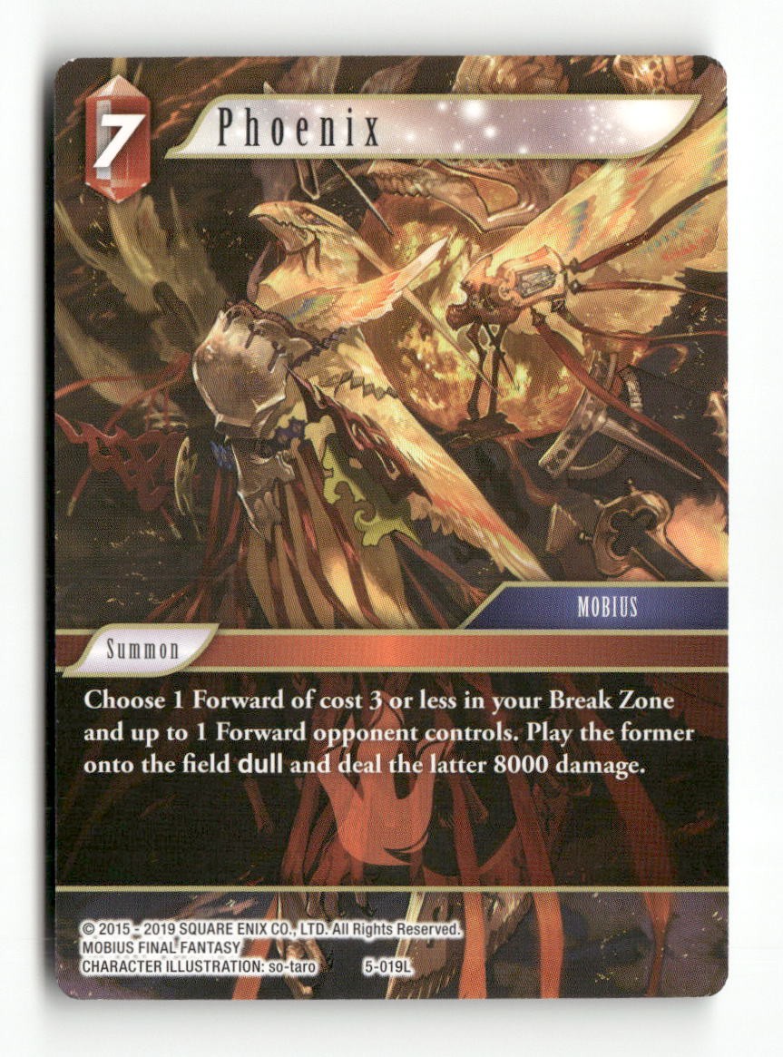 Phoenix 5-019L Legend Opus V Final Fantasy Near Mint