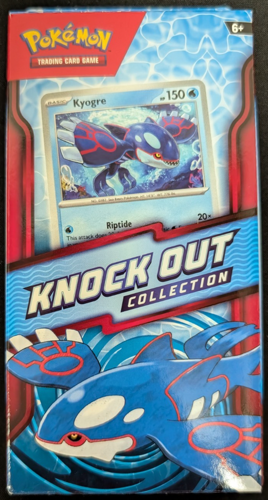 Knock Out Collection 2 Pack Inc Sticker Box Kyogre Card Pokemon TCG