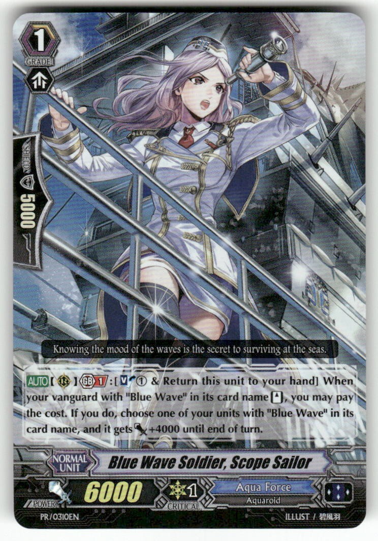 Cardfight Vanguard Blue Wave Soldier, Scope Sailor #PR/0310EN PR