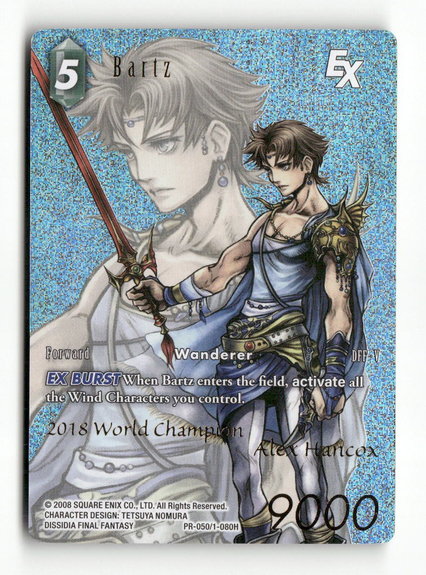 Bartz EX (World Champion) PR-050/1-080H FF: Promo Cards Final Fantasy Foil NM