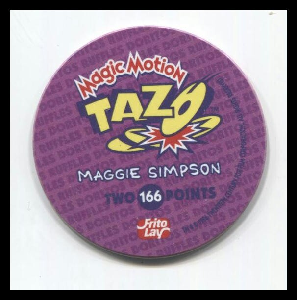 Tazo Simpsons Magic Motion Maggie Simpson #166