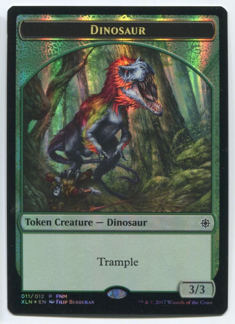 MTG Magic XLN Dinosaur / Treasure Foil #11 Near Mint