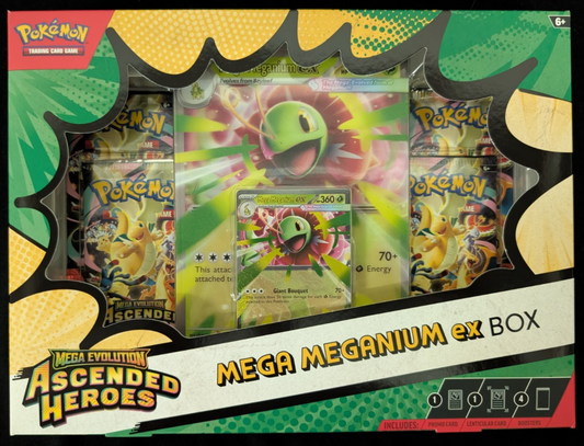 Ascended Heroes Mega Meganium EX Box Collection Pokemon TCG SEALED