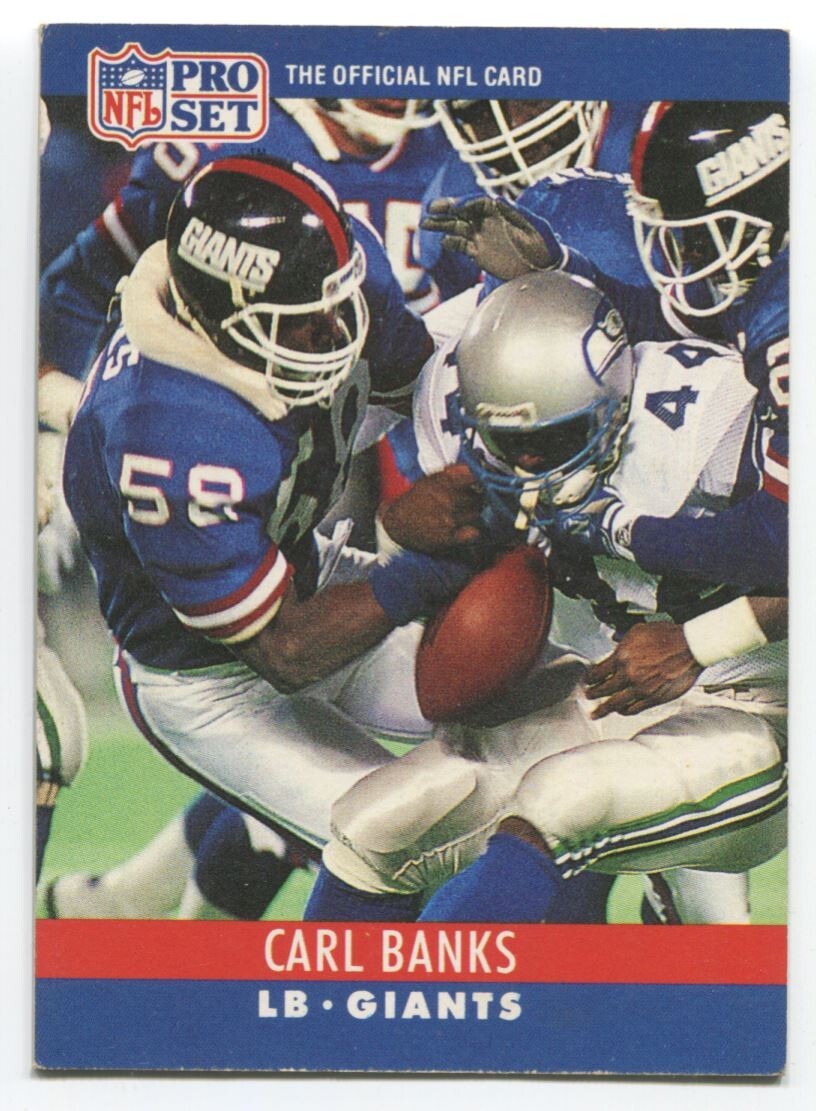 NFL 1990 Pro Set - #223 Carl Banks Excellent