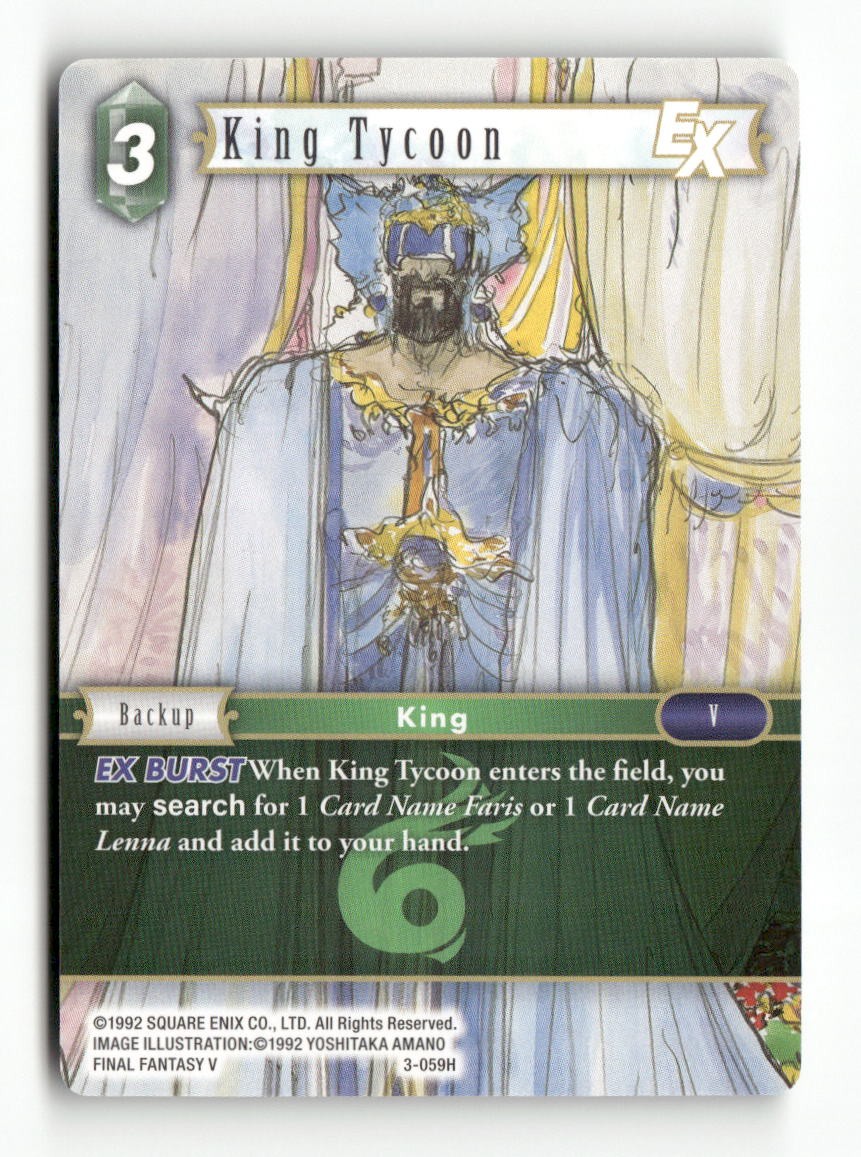 King Tycoon EX 3-059H Hero Opus III Final Fantasy Near Mint