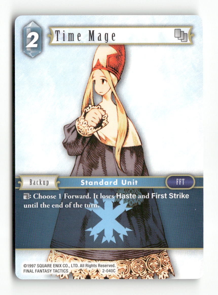Time Mage (Female Unit) 2-040C Common Opus II Final Fantasy Near Mint