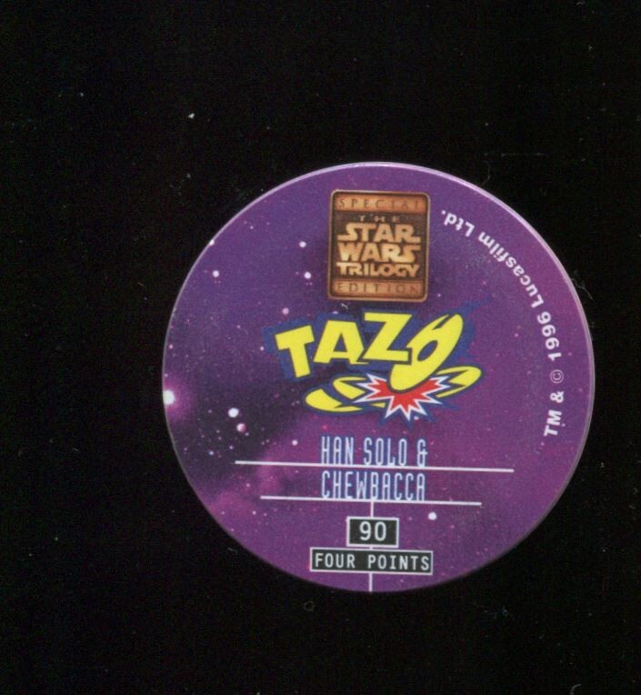 Tazo Star Wars Han Solo & Chewbacca #90
