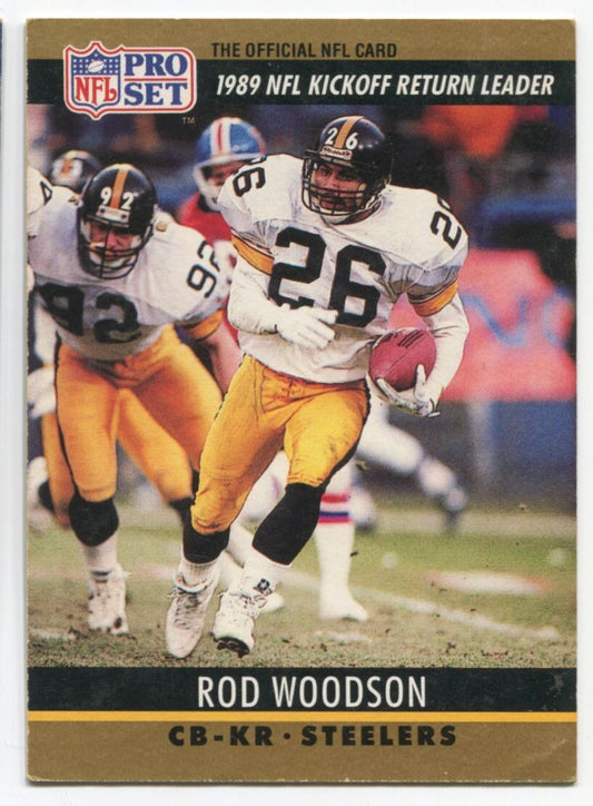 NFL 1990 Pro Set - League Leader #16 Rod Woodson Excellent