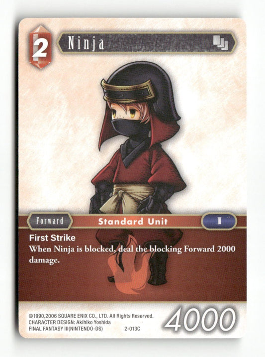 Ninja (Arc) 2-013C Common Opus II Final Fantasy Near Mint