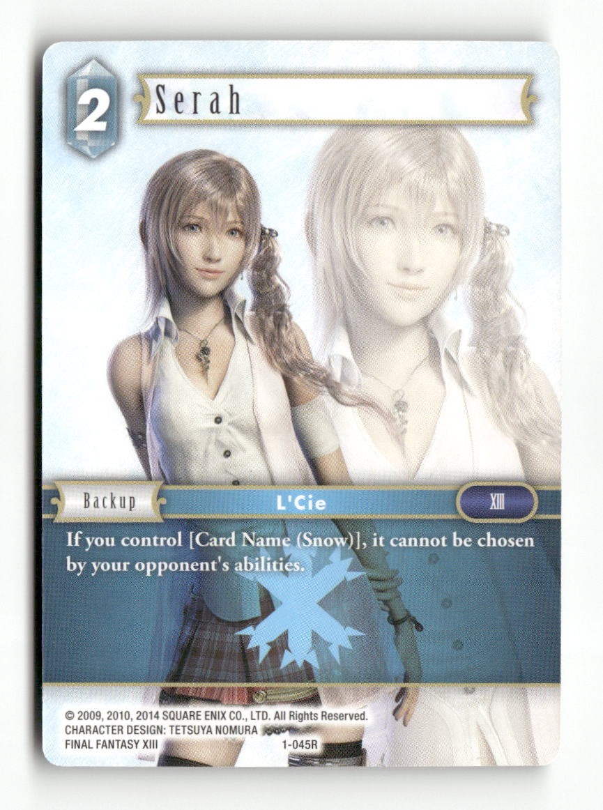 Serah 1-045R Rare Opus I Final Fantasy Near Mint