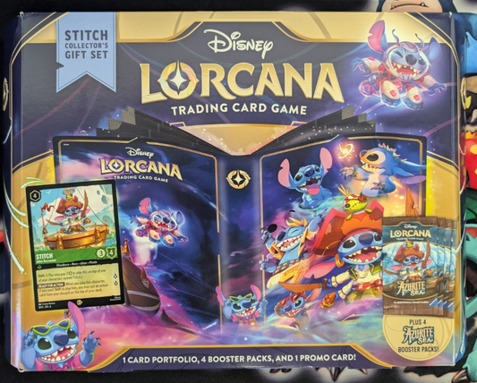 Disney Lorcana TCG Azurite Sea Stitch Booster Collectors Gift Set NEW SEALED