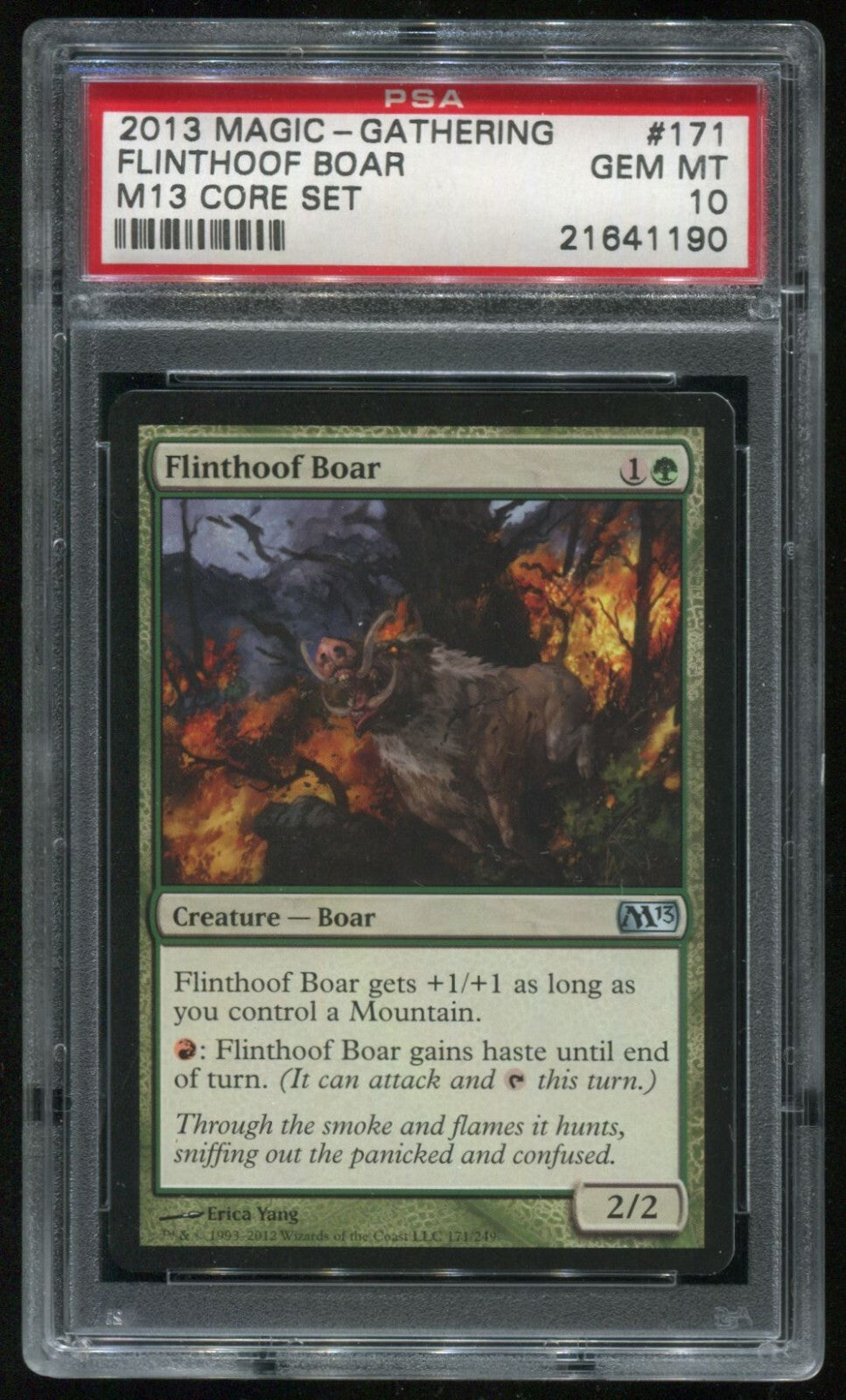 MTG Magic 2013 M13 Core Set Flinthoof Boar #171 PSA 10 Gem Mint