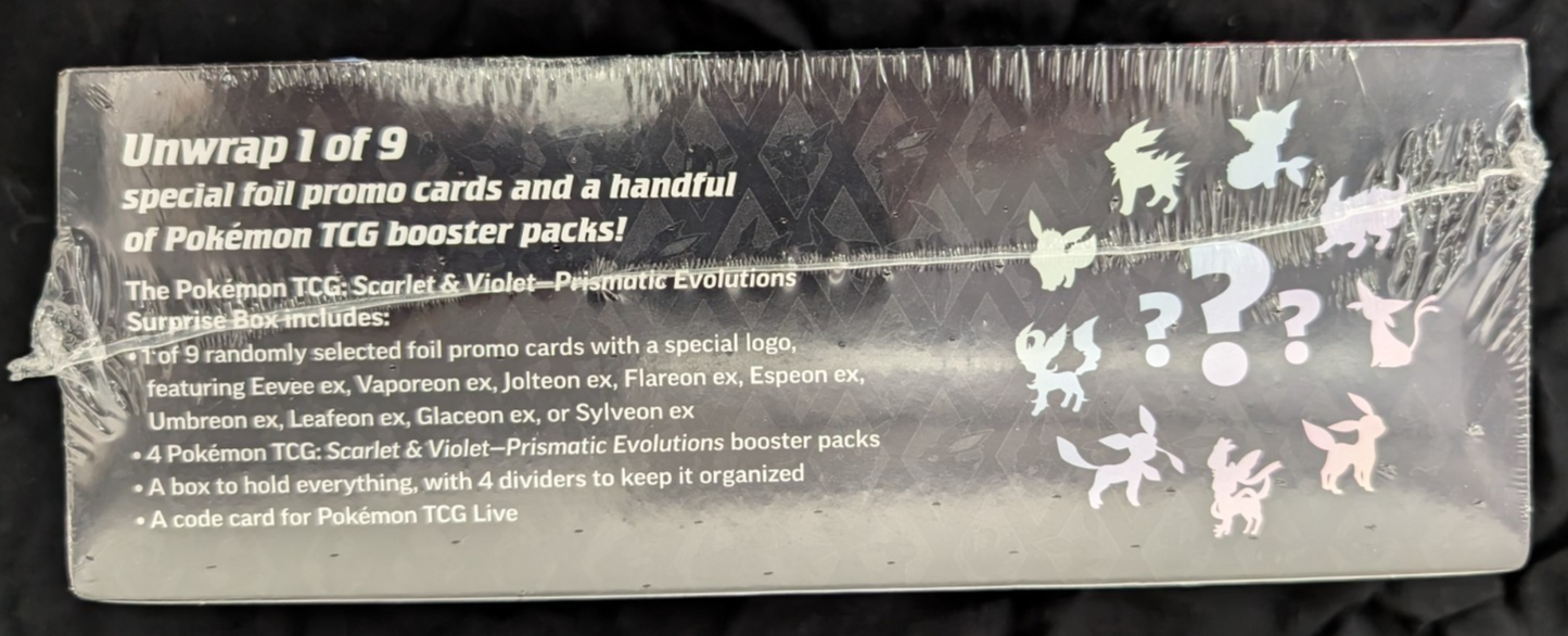 Pokemon SEALED UNOPENED Prismatic Evolutions Surprise Box