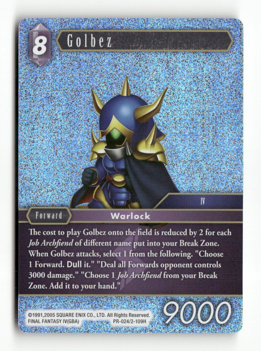Golbez (Alternate Art Promo) PR-024/2-109H FF: Promo Cards Final Fantasy Foil NM