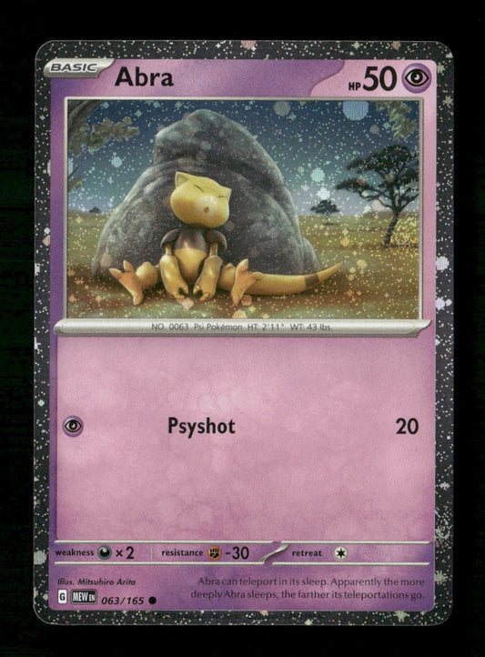 Abra (Cosmos Holo) #063 Holofoil Pokemon 151