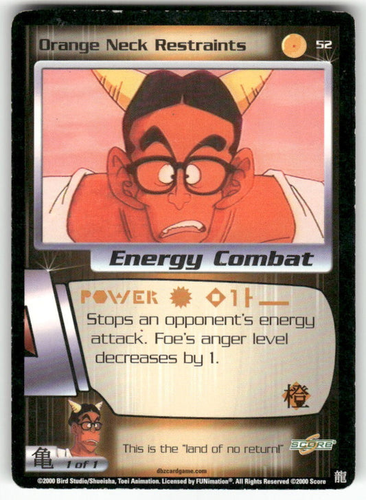 Dragon Ball Z Score Orange Neck Restraints #52 Very Good