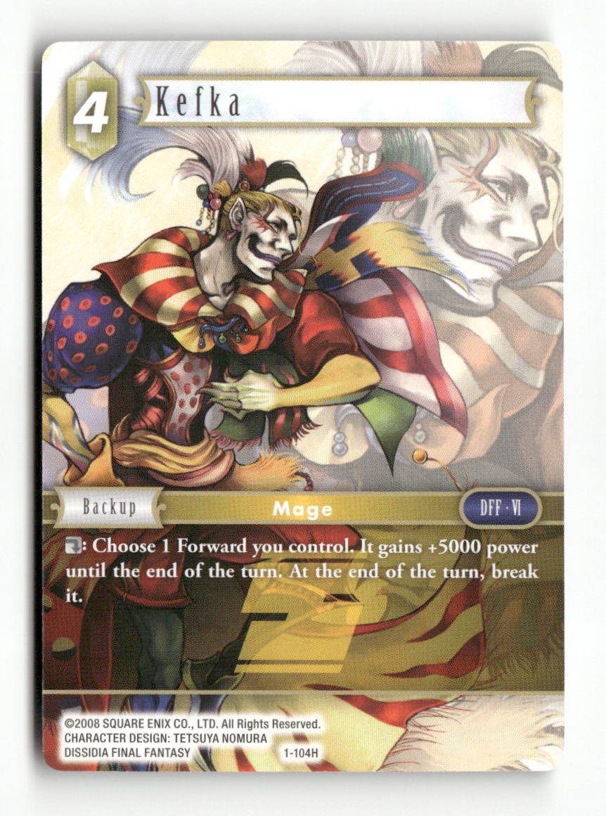Kefka 1-104H Hero Opus I Final Fantasy Near Mint