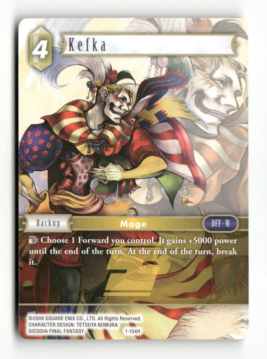 Kefka 1-104H Hero Opus I Final Fantasy Near Mint