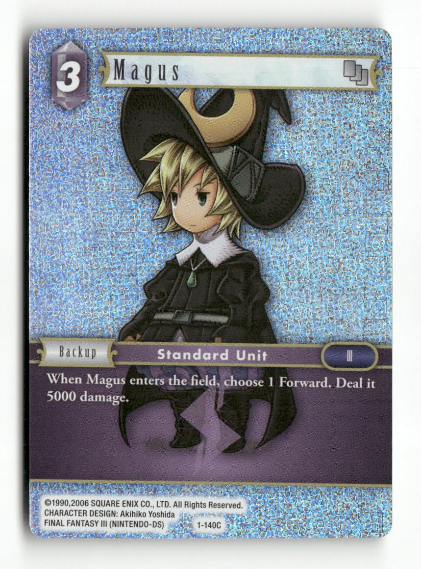 Magus (Ingus) 1-140C Common Opus I Final Fantasy Foil Near Mint
