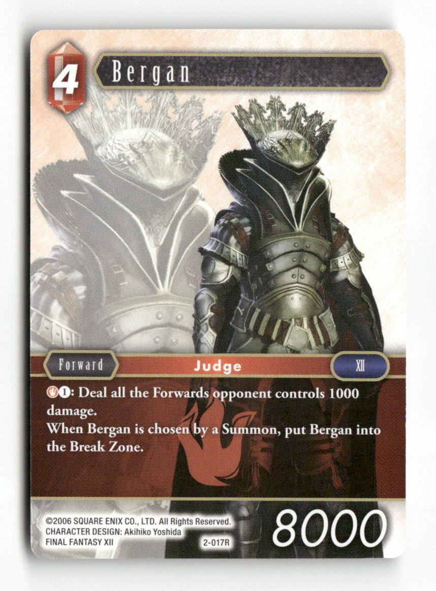 Bergan 2-017R Rare Opus II Final Fantasy Near Mint