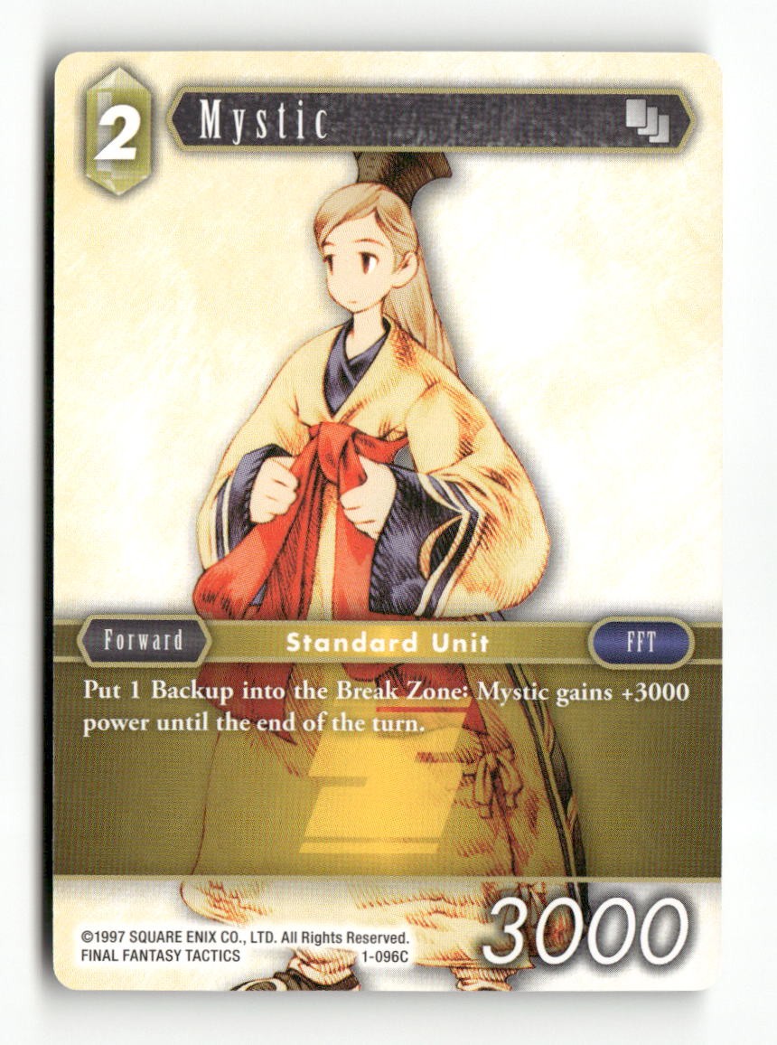 Mystic (Female Unit) 1-096C Common Opus I Final Fantasy Near Mint