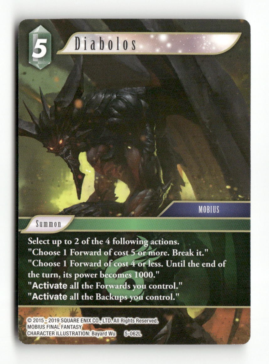Diabolos 5-062L Legend Opus V Final Fantasy Near Mint