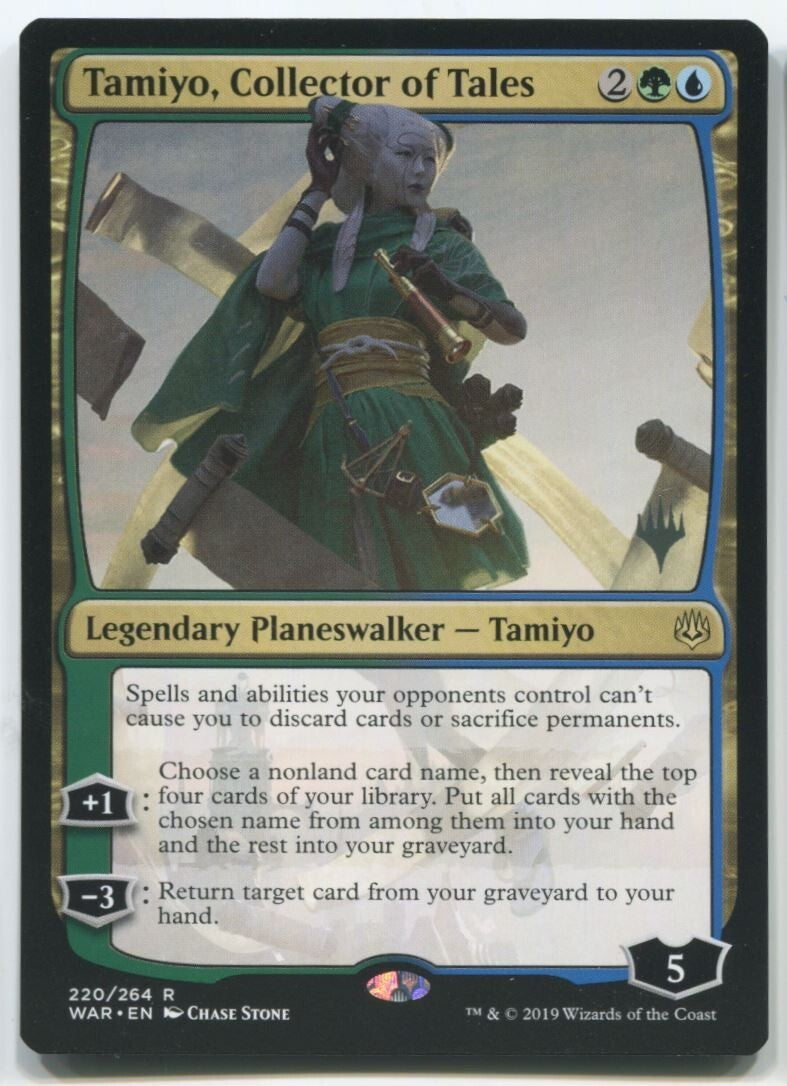 MTG Magic WAR Tamiyo Collector Of Tales #220 Near Mint
