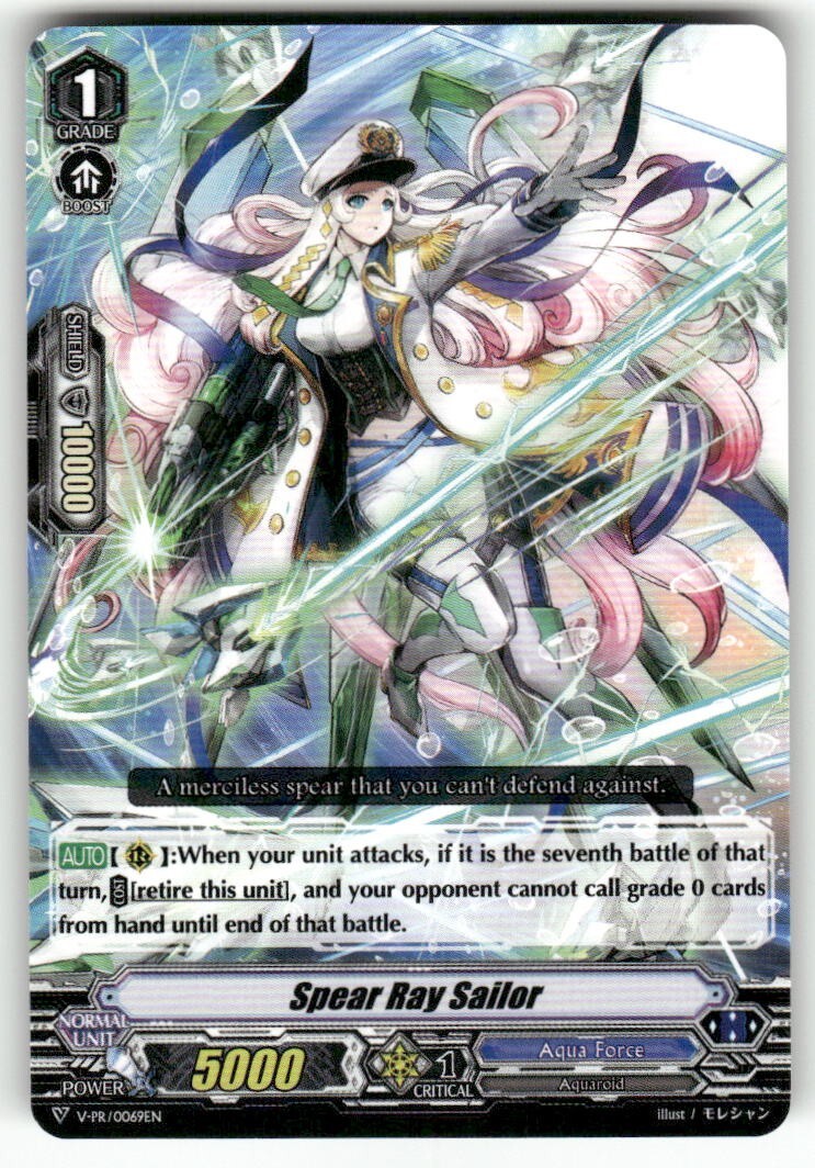 Cardfight Vanguard Spear Ray Sailor #V-PR/0069EN PR