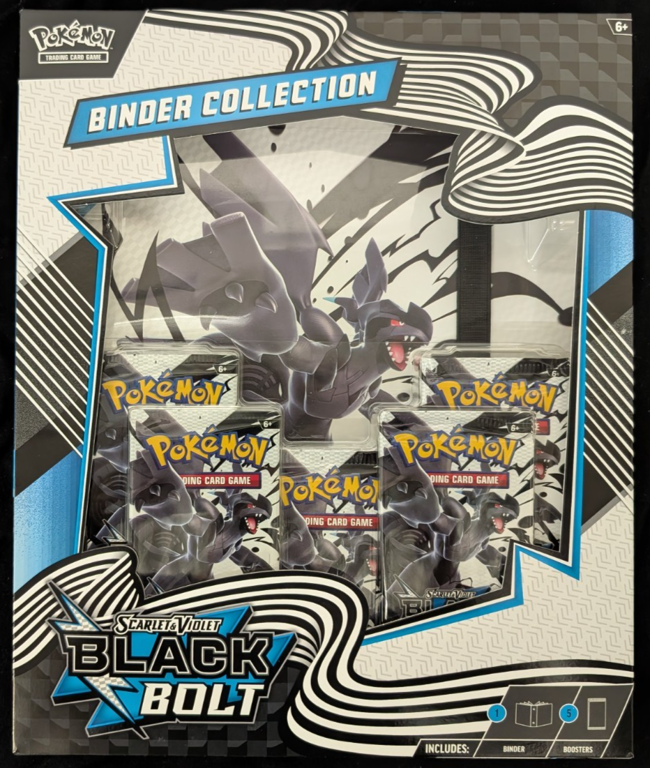 Pokemon SEALED UNOPENED Binder Collection Black Bolt