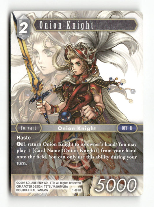 Onion Knight 1-181H Hero Opus I Final Fantasy Near Mint
