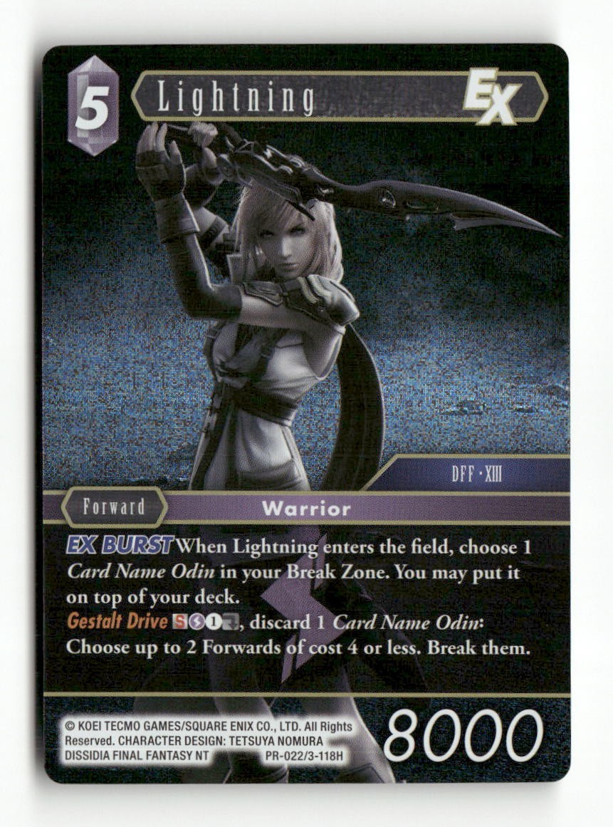Final Fantasy PR-020 PR-021 PR-022 Dissidia FF NT TCG FF Promo Cards Near Mint
