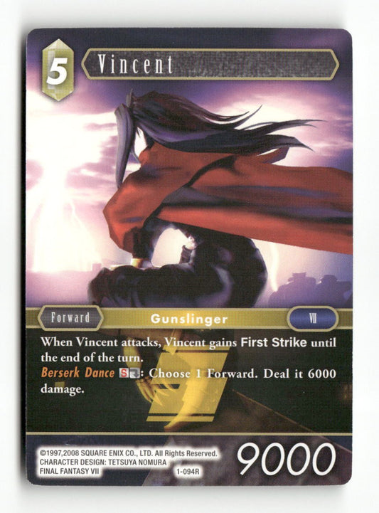 Vincent 1-094R Rare Opus I Final Fantasy Near Mint
