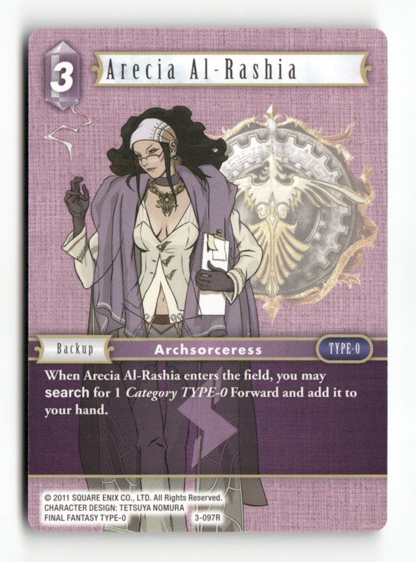 Arecia Al-Rashia 3-097R Rare Opus III Final Fantasy Near Mint