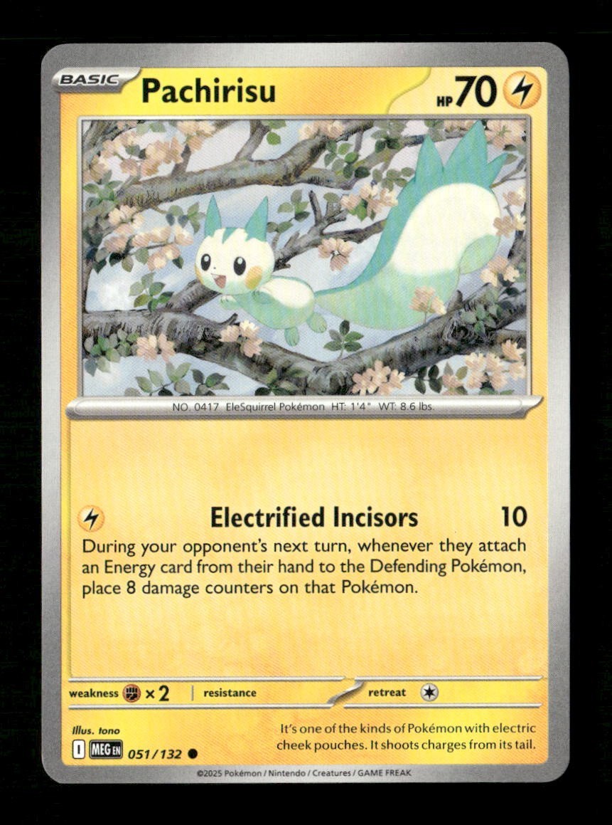 Pachirisu #051/132 Normal Pokemon Mega Evolution