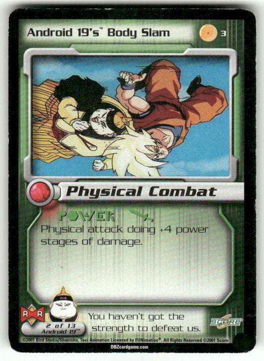 Dragon Ball Z Score Android 19's Body Slam #3 Very Good