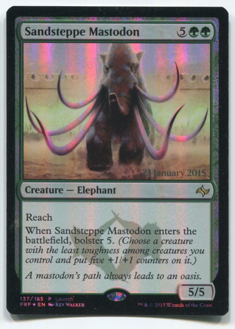 MTG Magic FRF Sandsteppe Mastodon 23 January 2015 Foil #137 Near Mint
