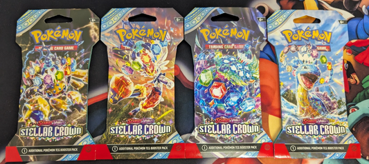 Pokemon TCG Stellar Crown Sleeved Booster Pack Blister NEW SEALED (1 PACK)