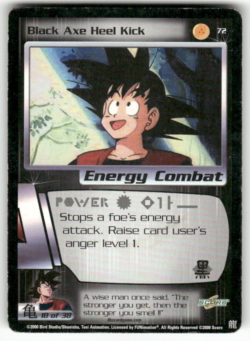 Dragon Ball Z Score Black Axe Heel Kick #72 Very Good