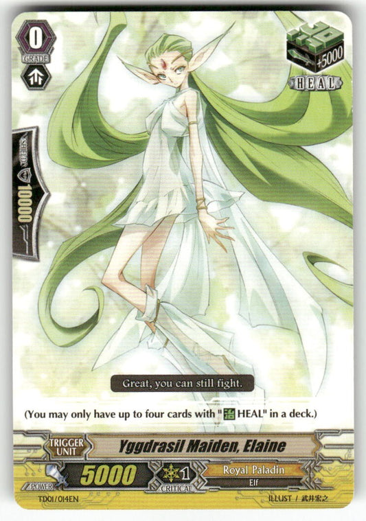 Cardfight Vanguard Yggdrasil Maiden, Elaine #TD01/014EN TD