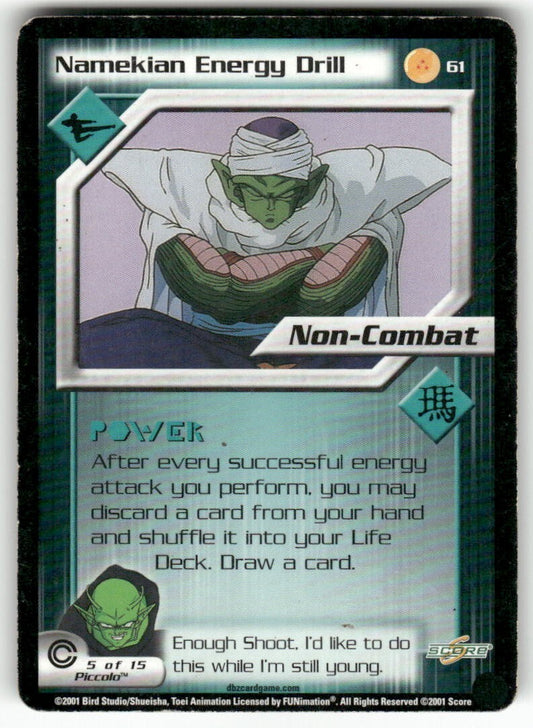 Dragon Ball Z Score Namekian Energy Drill #61 Very Good
