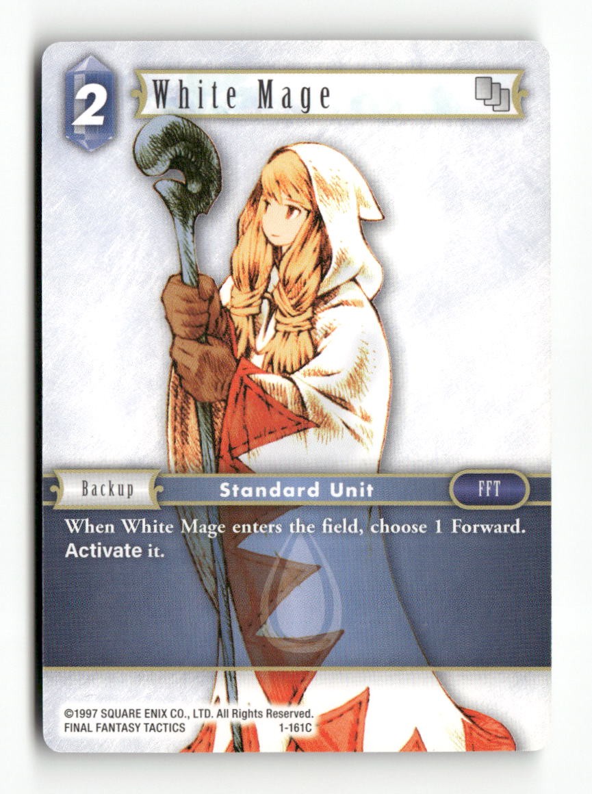 White Mage (Female Unit) 1-161C Common Opus I Final Fantasy Near Mint