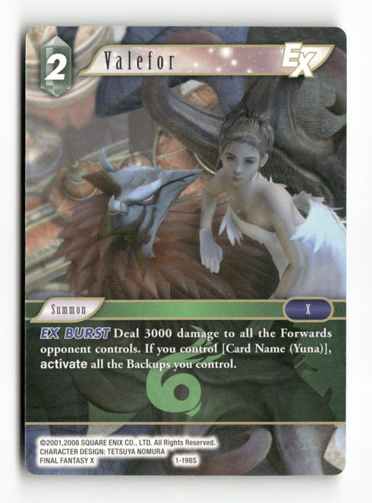 Valefor EX 1-198S Starter Opus I Final Fantasy Near Mint