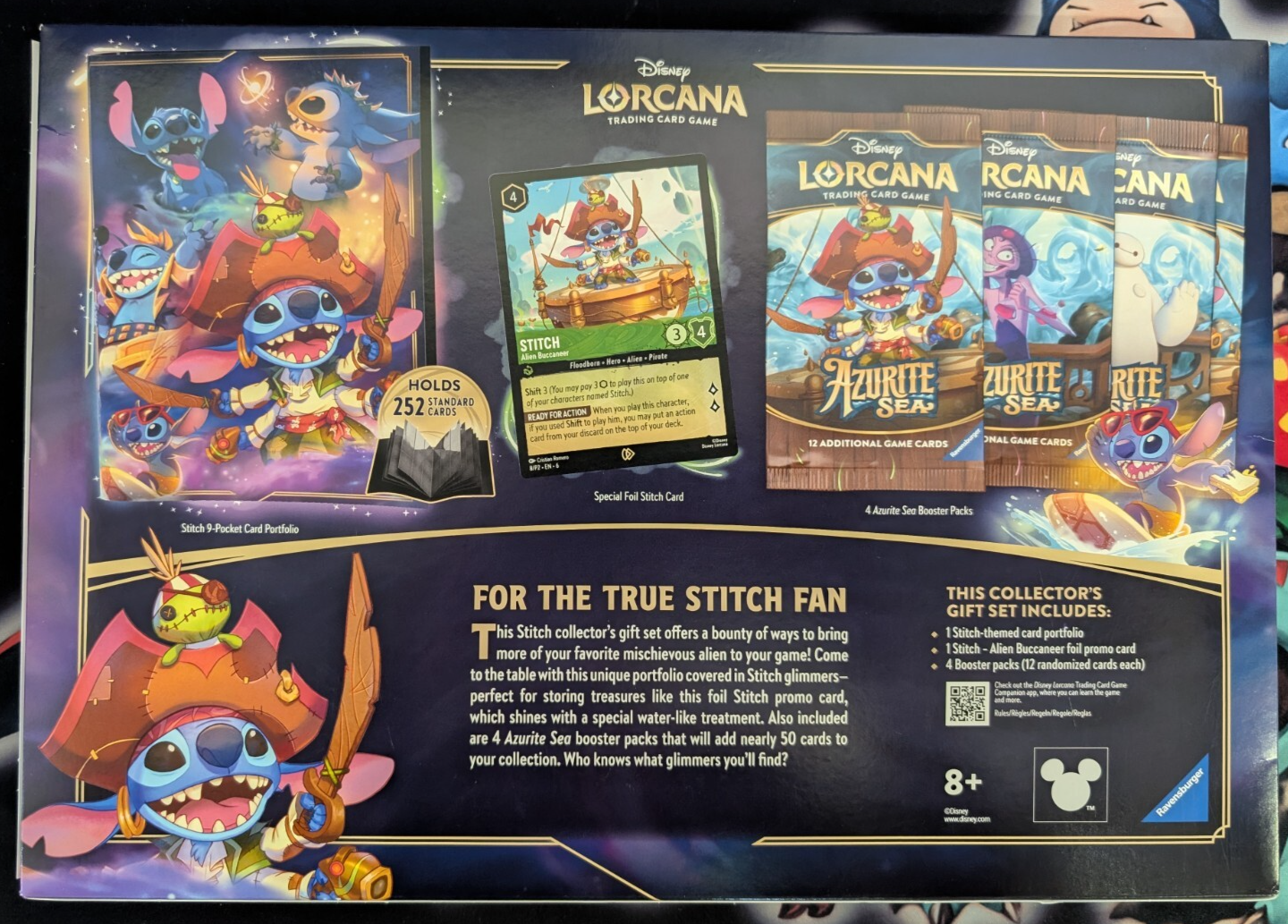 Disney Lorcana TCG Azurite Sea Stitch Booster Collectors Gift Set NEW SEALED