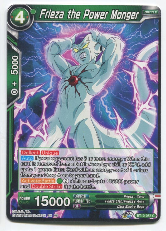 DBS Dragon Ball Super Frieza The Power Monger #BT10-087 C Near Mint