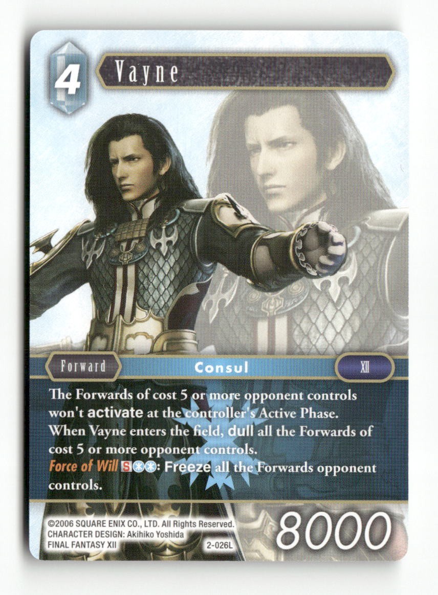 Vayne 2-026L Legend Opus II Final Fantasy Near Mint
